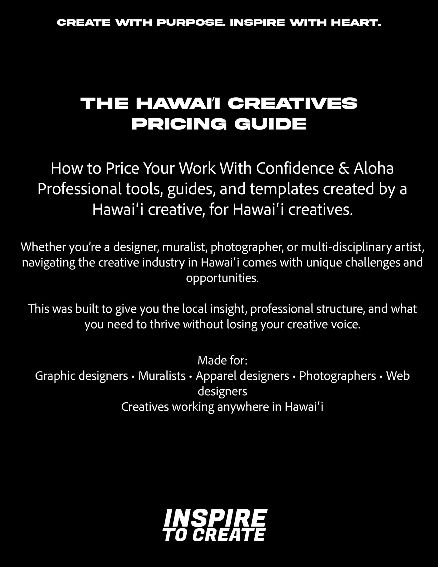 Hawai'i Creative Pricing Guide