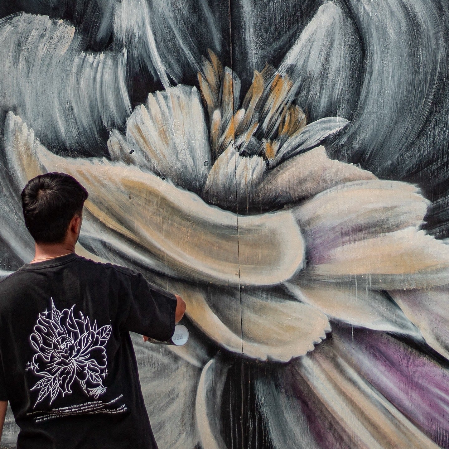 The Peony Capsule Tee – Oversized Fit